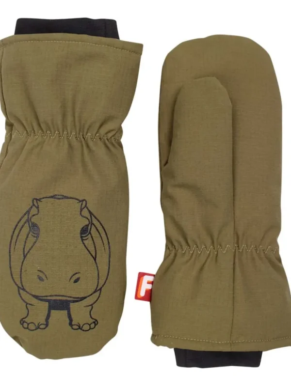 Danefæ Dyrpaw Mittens Army FLODHEST | Børn Vanter Og Huer