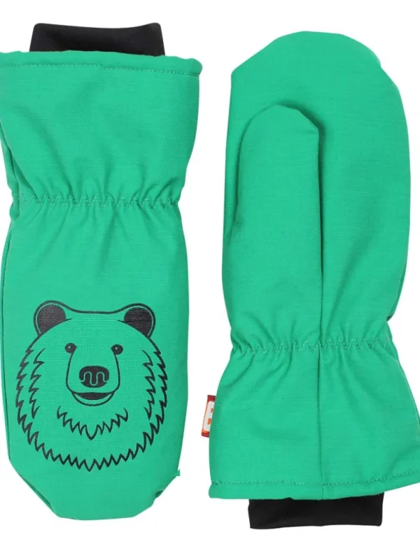 Danefæ Dyrpaw Mittens Grass Green BJOERN | Børn Vanter Og Huer