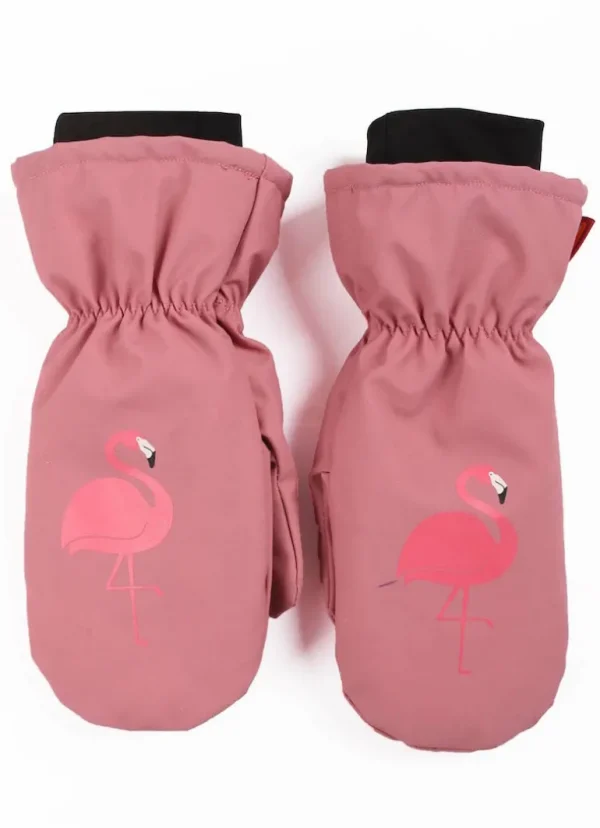 Danefæ Dyrpaw Mittens Warm Rose FLAMINGO | Børn Vanter Og Huer