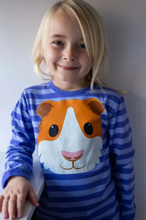 Danefæ Dyrroar T AOP/STRIB Cold Purple/Ice Viola MARSVIN | Børn Bluser