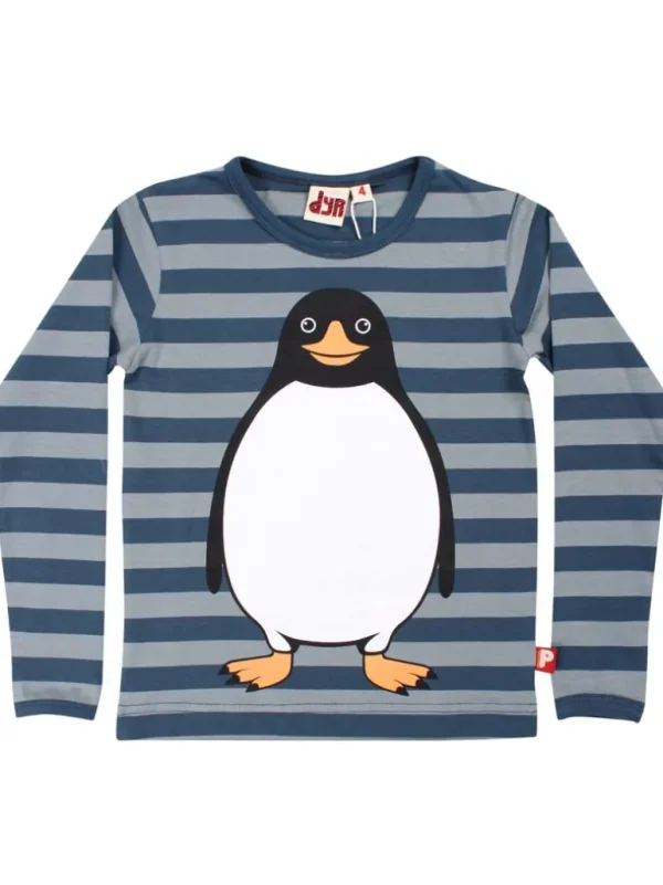 Danefæ Dyrroar T AOP/STRIB Dark Slate/Blue Grey PINGVIN | Børn Bluser
