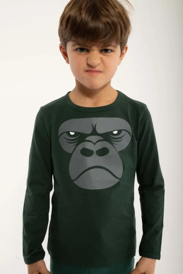 Danefæ Dyrroar T Black Green ZOOMGORILLA | Børn Bluser