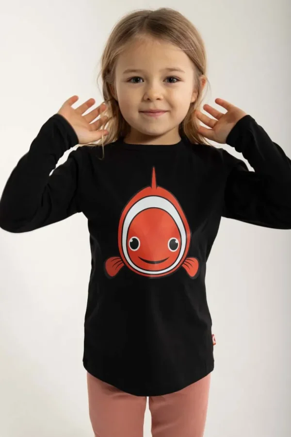 Danefæ Dyrroar T Black KLOVNFISK | Børn Bluser