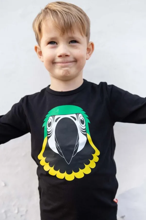 Danefæ Dyrroar T Black PAPEGOEJE | Børn Bluser