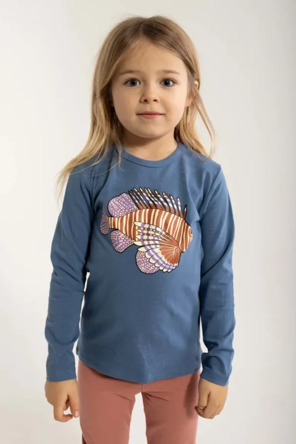 Danefæ Dyrroar T Cold Blue DRAGEFISK | Børn Bluser