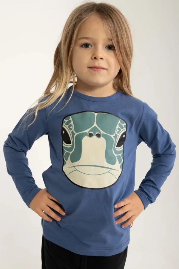 Danefæ Dyrroar T Cold Blue SKILDPADDE | Børn Bluser