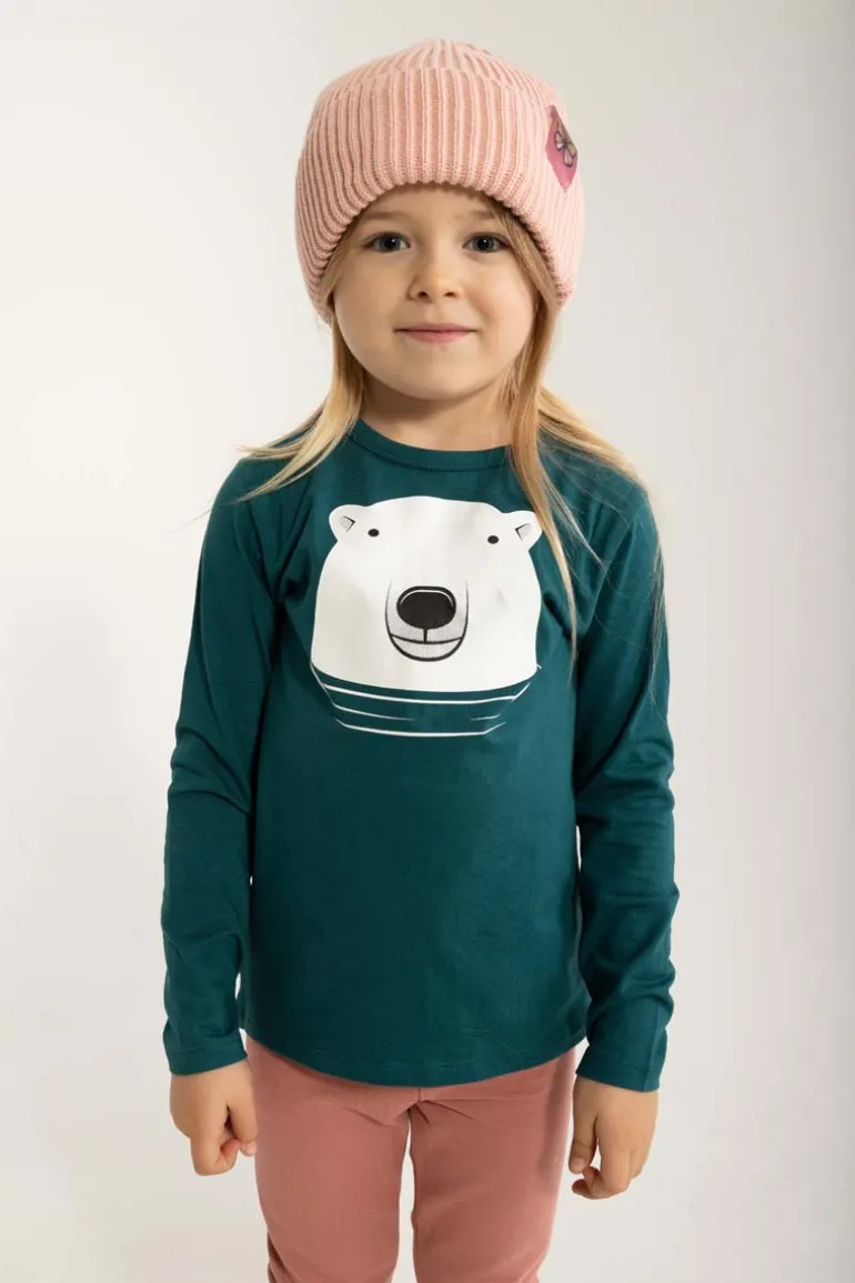 Danefæ Dyrroar T Dark Slate ISBJOERN | Børn Bluser