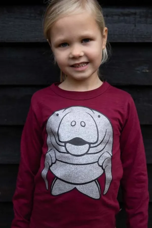 Danefæ Dyrroar T Deep Red SOEKO | Børn Bluser