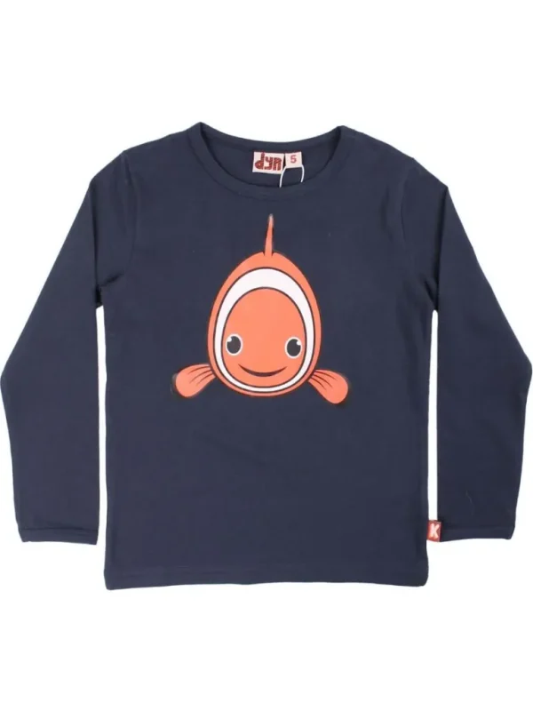 Danefæ Dyrroar T Dk Navy KLOVNEFISK | Børn Bluser