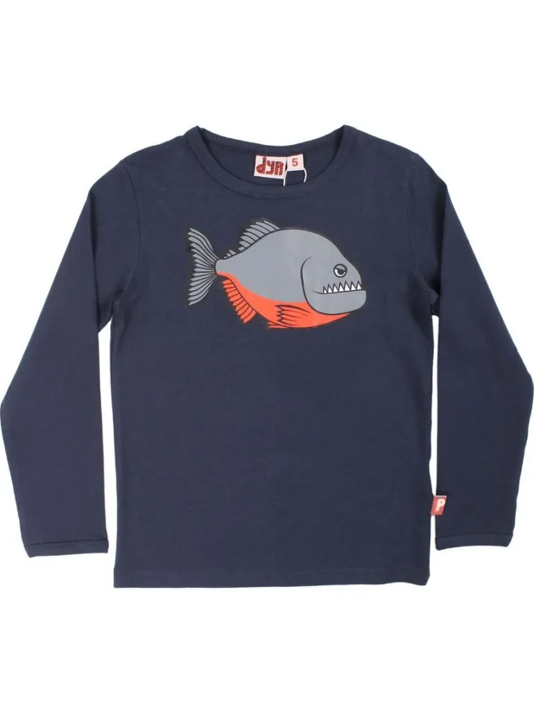 Danefæ Dyrroar T Dk Navy PIRATFISK | Børn Bluser
