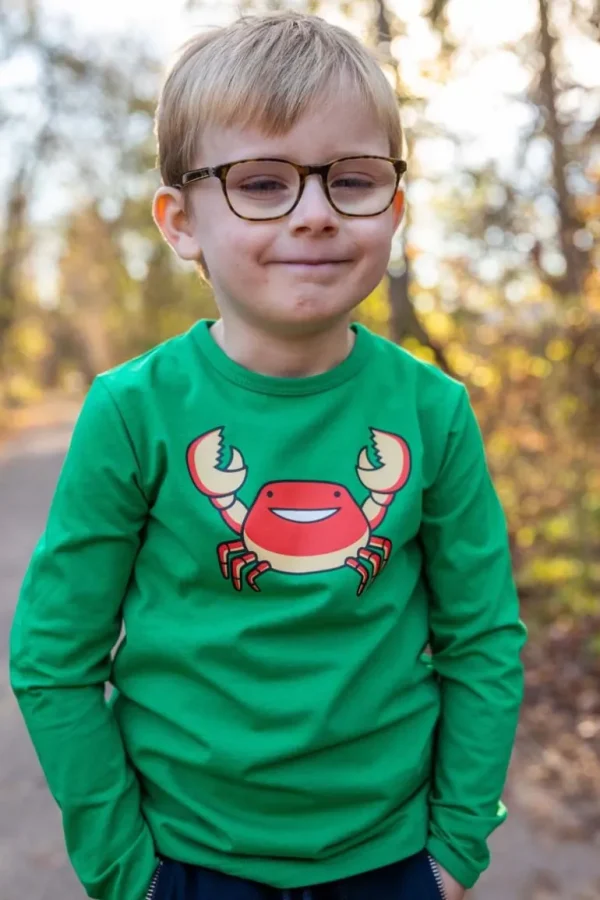 Danefæ Dyrroar T Green KRABBE | Børn Bluser