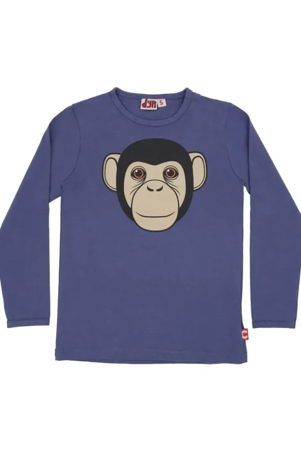 Danefæ Dyrroar T Grey Marine CHIMP | Børn Bluser