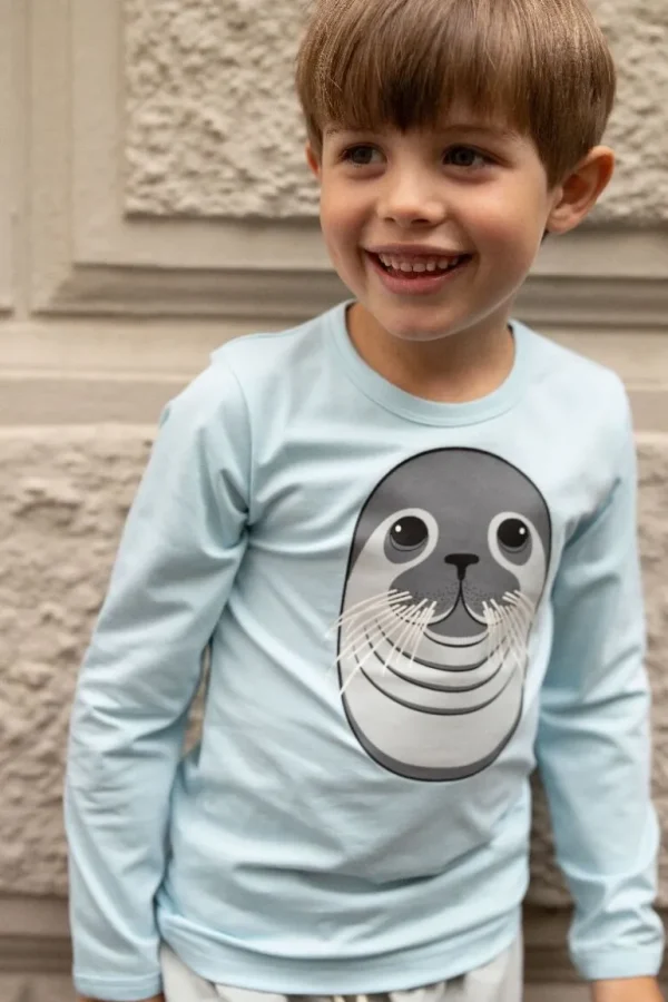 Danefæ Dyrroar T NOOS Light Blue SAEL | Børn Bluser