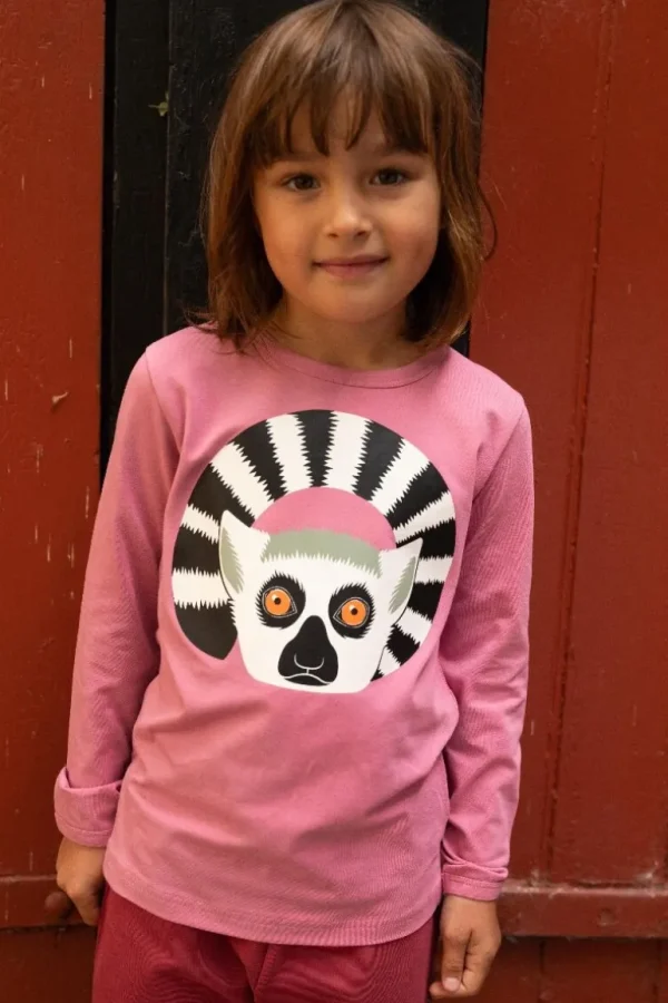 Danefæ Dyrroar T Old Rose KATTA LEMUR | Børn Bluser