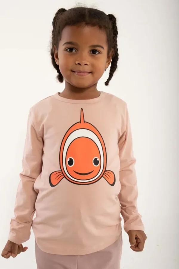 Danefæ Dyrroar T Powder Rose KLOVNEFISK | Børn Bluser