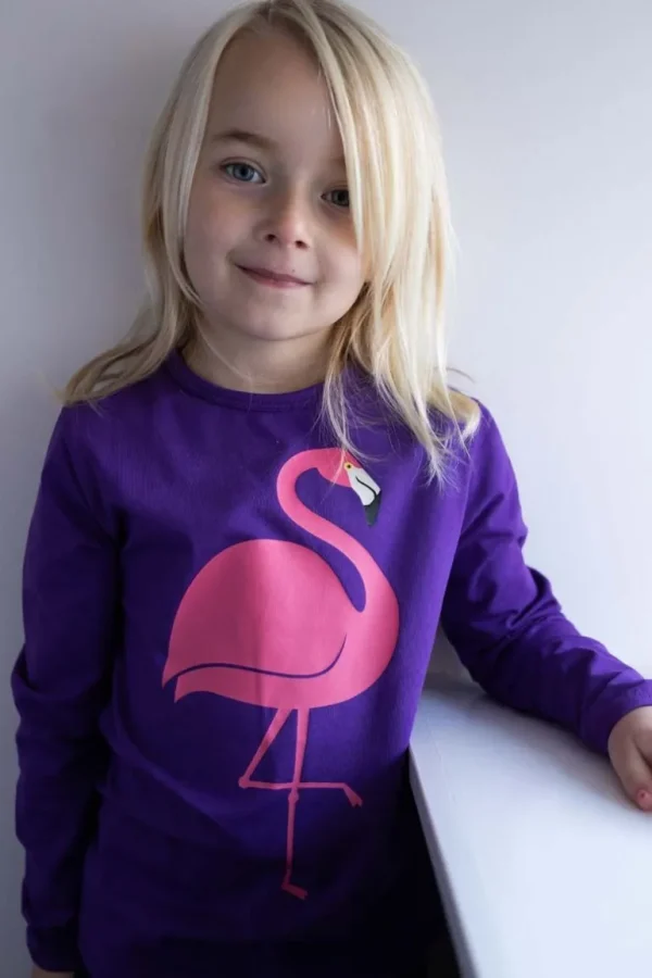 Danefæ Dyrroar T Purple FLAMINGO | Børn Bluser