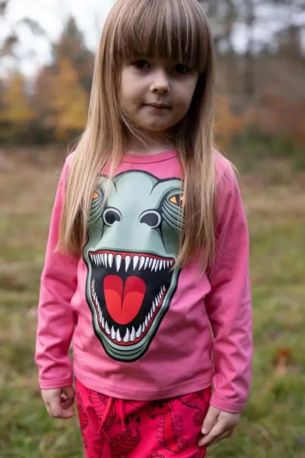 Danefæ Dyrroar T Winter Pink T-REX | Børn Bluser