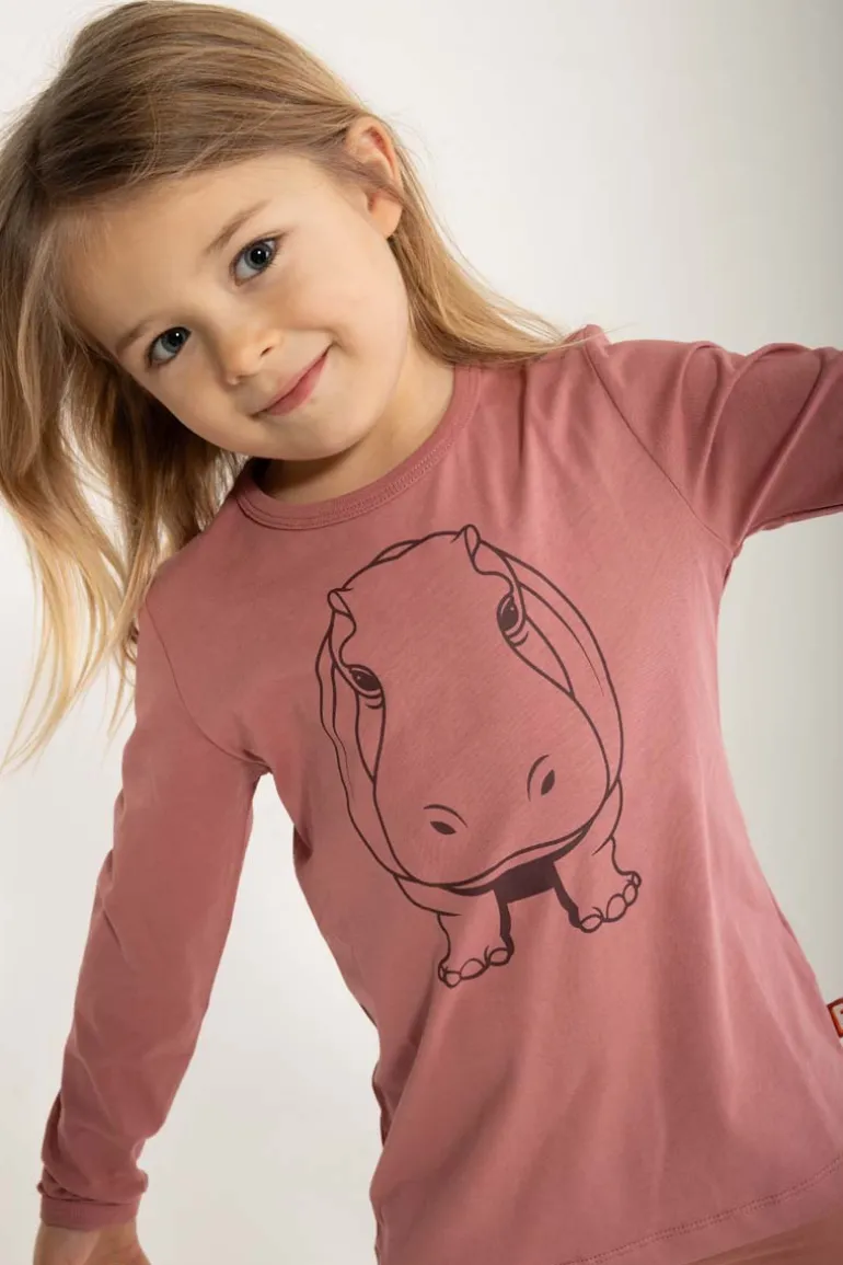 Danefæ Dyrshedding T Antique Rose OUTLINE FLODHEST | Børn Bluser
