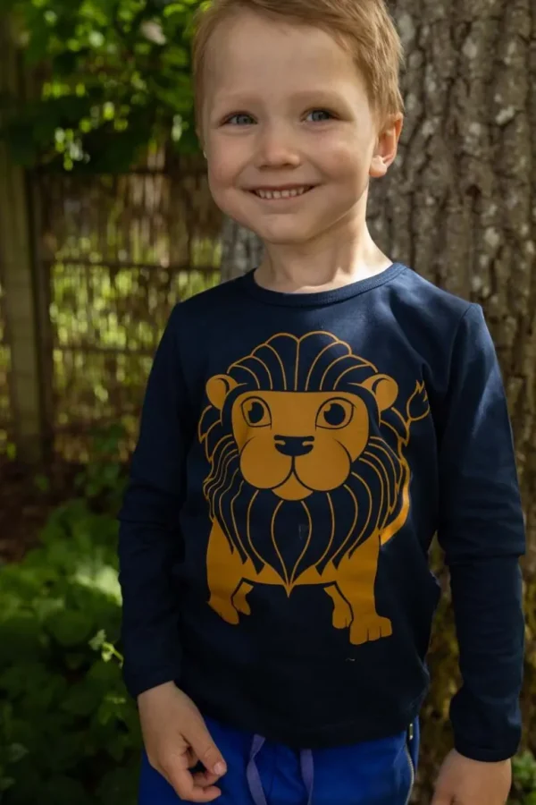 Danefæ Dyrshedding T Dk Navy LOEVE | Børn Bluser