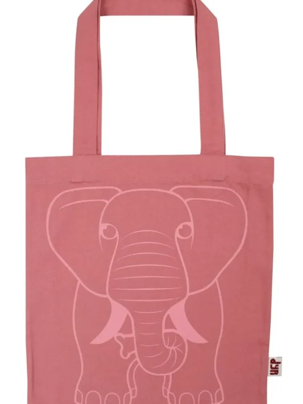 Danefæ Dyrshopper Soft Pink ELEFANT OUTLINE | Dame/Børn Tasker | Børnetasker