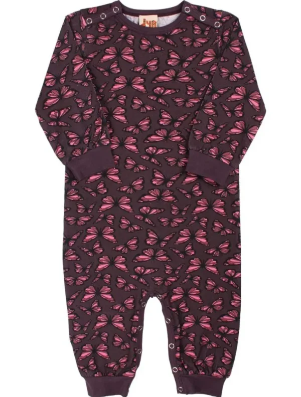 Danefæ Dyrtweet Suit AOP/Strib Grey Viola FLUTTER | Heldragter