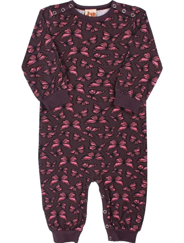 Danefæ Dyrtweet Suit AOP/Strib Grey Viola FLUTTER | Heldragter