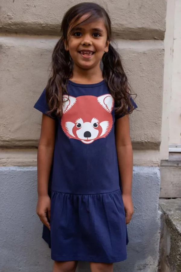 Danefæ Dyrzanzi Dress Dk Navy ROED PANDA | Børn Kjoler