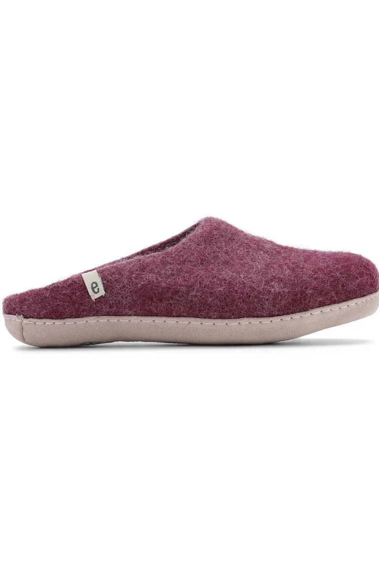 Danefæ Egos Copenhagen Wool Slipper Bordeaux | Dame Hjemmesko