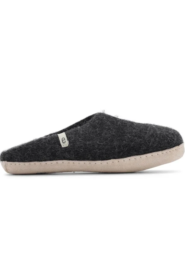 Danefæ Egos Copenhagen Wool Slipper Black | Dame Hjemmesko