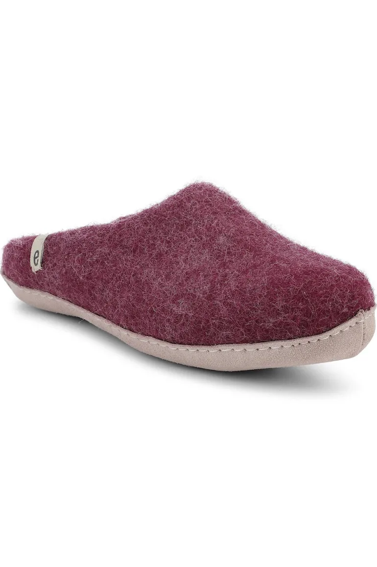 Danefæ Egos Copenhagen Wool Slipper Bordeaux | Dame Hjemmesko