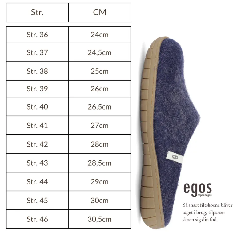Danefæ Egos Copenhagen Wool Slipper Bordeaux | Dame Hjemmesko