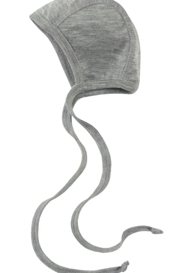 Danefæ Engel Wool Natur Baby Bonnet GOTS Lt Grey Melange | Uld | Huer Og Vanter