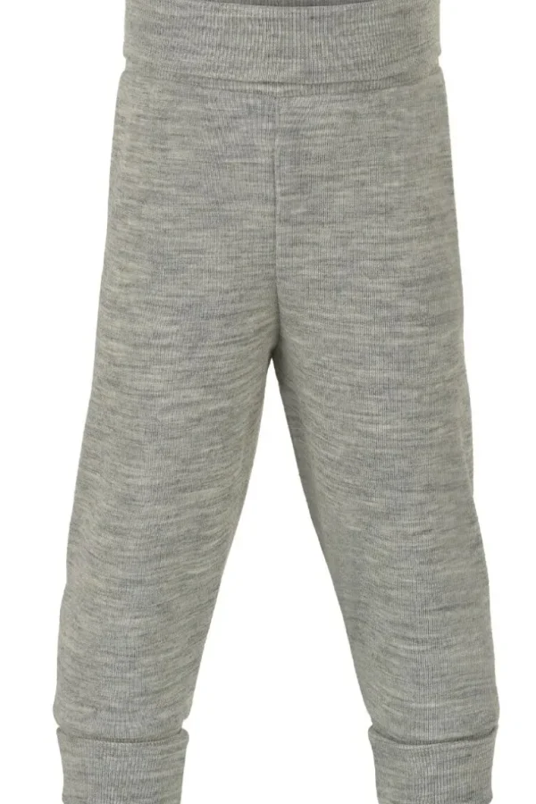 Danefæ Engel Wool Natur Baby Pants Long GOTS Lt Grey Melange | Bukser | Uld