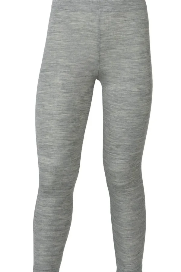 Danefæ Engel Wool Natur Kids Leggings Lt Grey Melange | Børn Leggings | Uld