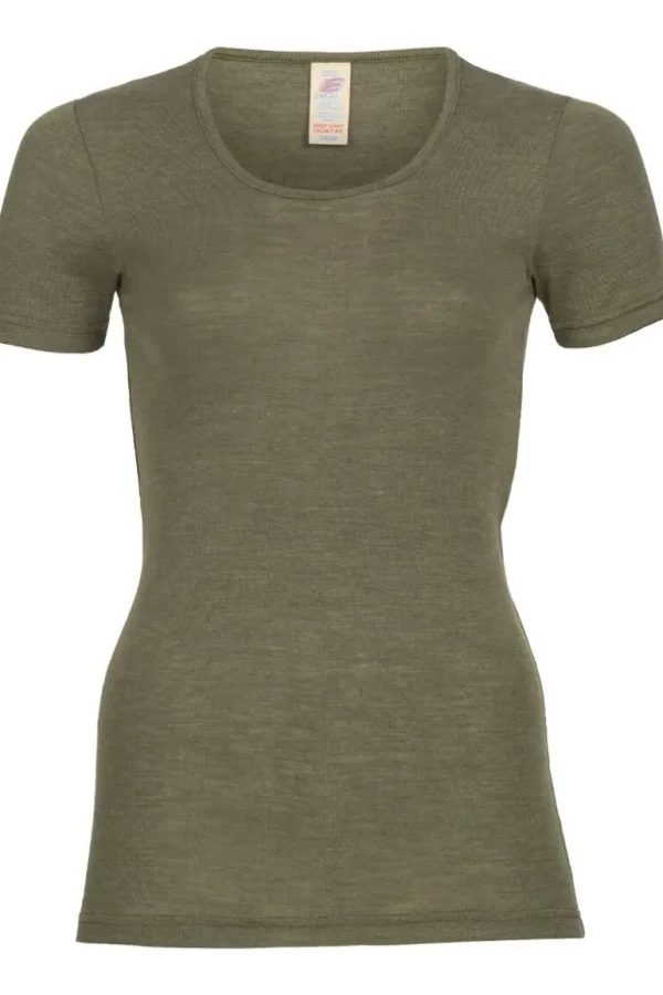 Danefæ Engel Wool Natur Ladies Shirt SS | Dame Undertøj | T-shirts