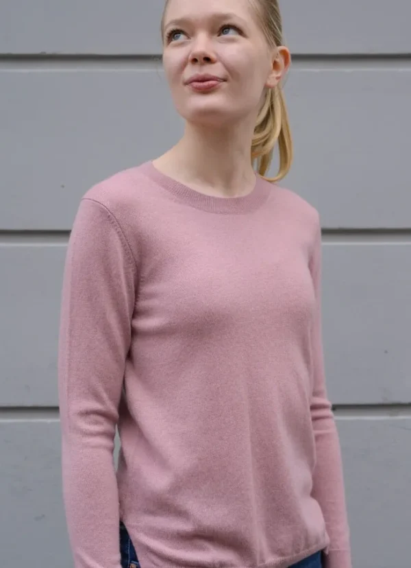 Danefæ ESS - Cashmere Kiss Sweater Rose Beige | Dame Strik