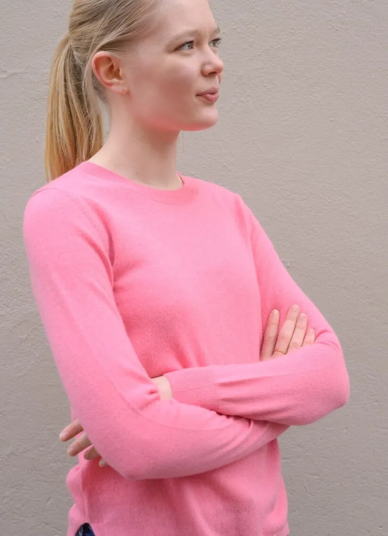 Danefæ ESS - Cashmere Kiss Sweater Pink Sorbet | Dame Strik
