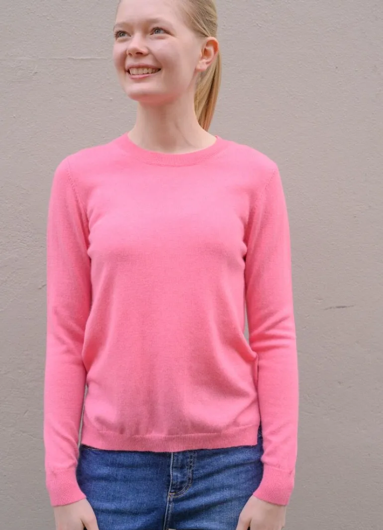 Danefæ ESS - Cashmere Kiss Sweater Pink Sorbet | Dame Strik