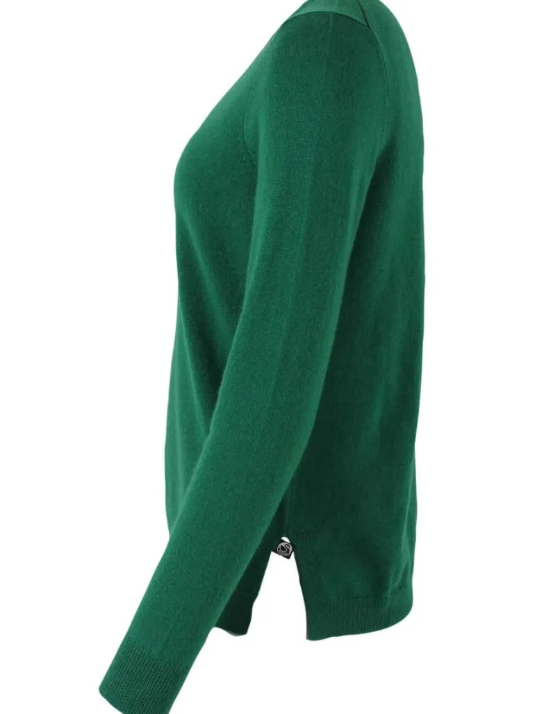 Danefæ ESS - Cashmere Kiss Sweater Tennis Green | Dame Strik