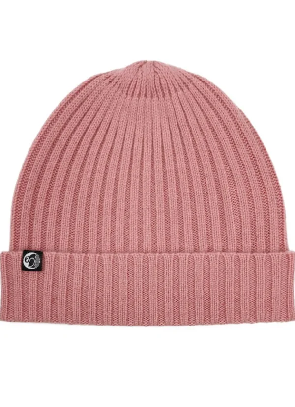Danefæ ESS - Cashmere Rib Beanie Grey Rose | Dame Huer