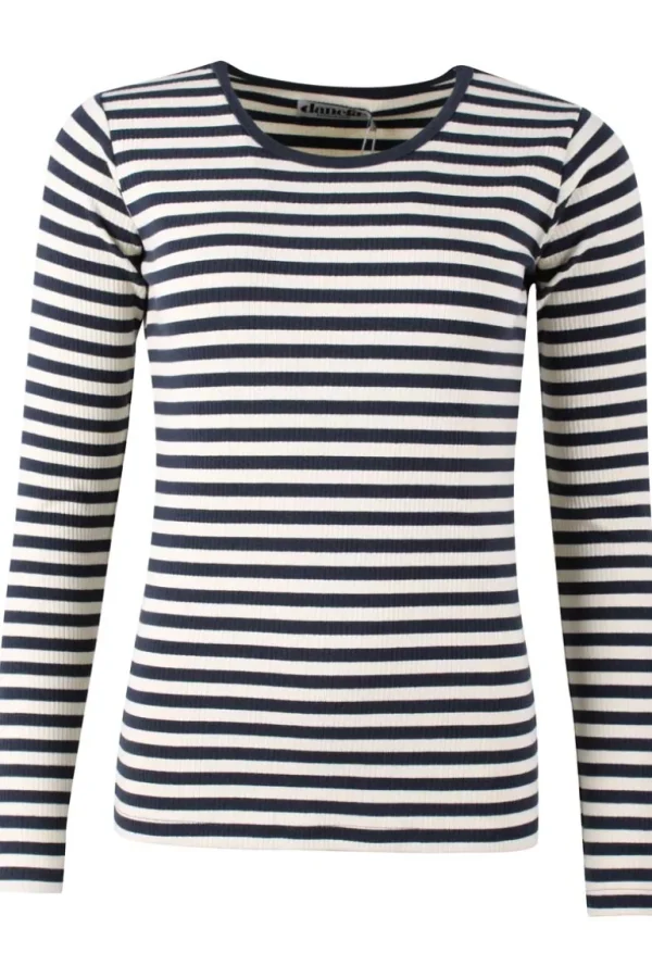 Danefæ ESS - Danepartner LS Dk Navy/Chalk | Dame Bluser