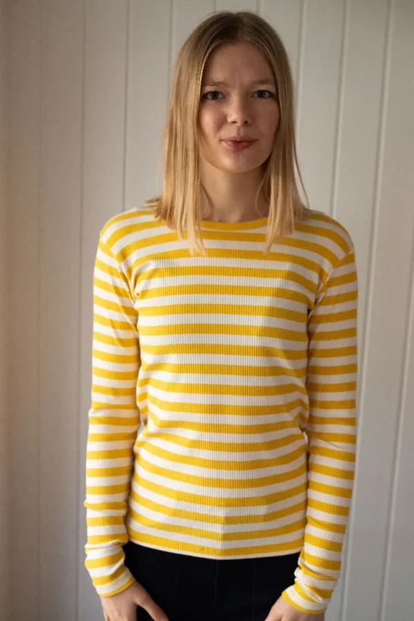 Danefæ ESS - Danepartner LS Faded Yellow/Chalk | Dame Bluser