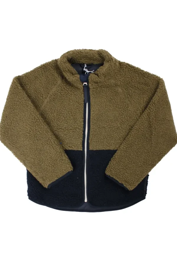 Danefæ ESS - Danetalent Fleece Jacket Khaki/ Dk Navy | Børn Fleece