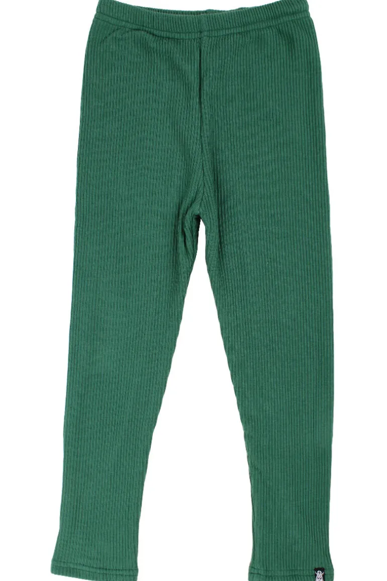Danefæ ESS - Danewarm Fleece Leggings Bottle green | Børn Leggings