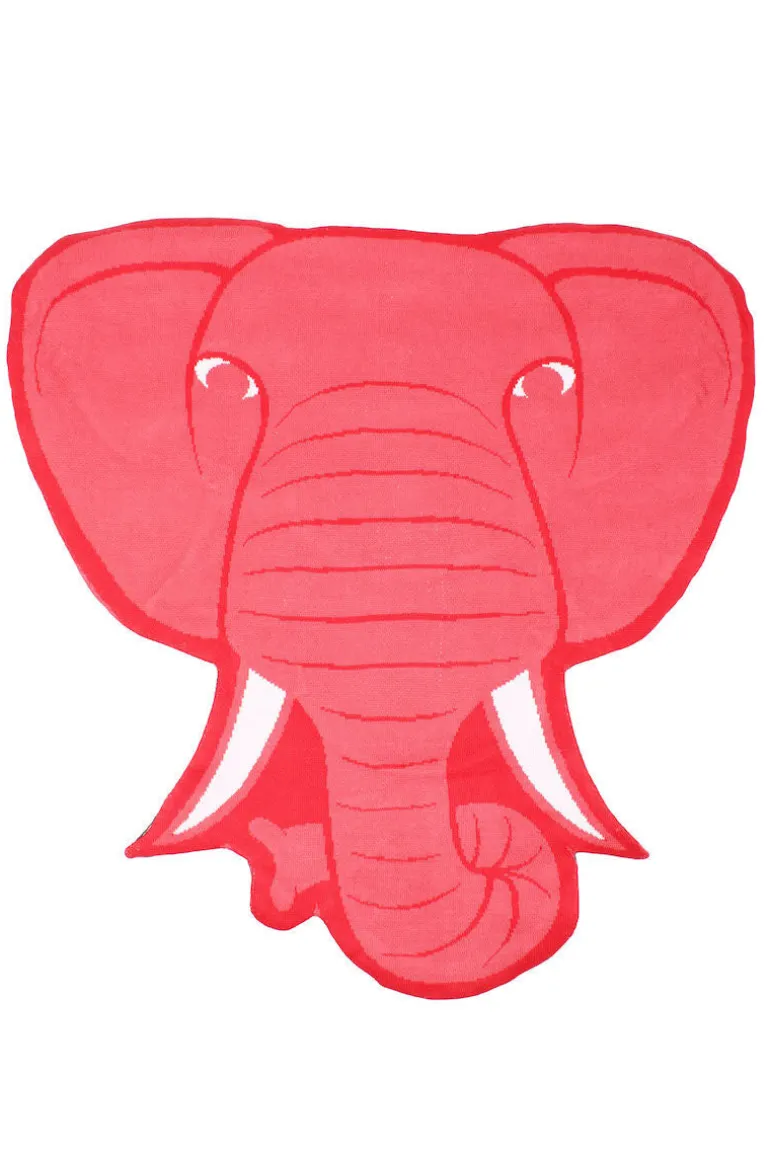 Danefæ ESS - Elefant Taeppe Pink ELEFANT | Guldvtæpper Og Måtter