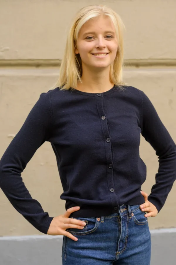 Danefæ ESS - Forget me not Merino Cardigan | Dame Cardigan | Strik