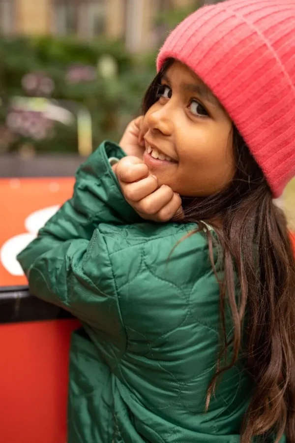 Danefæ ESS - Fyn Midlayer Thermo Jacket Dark Khaki | Børn Termotøj