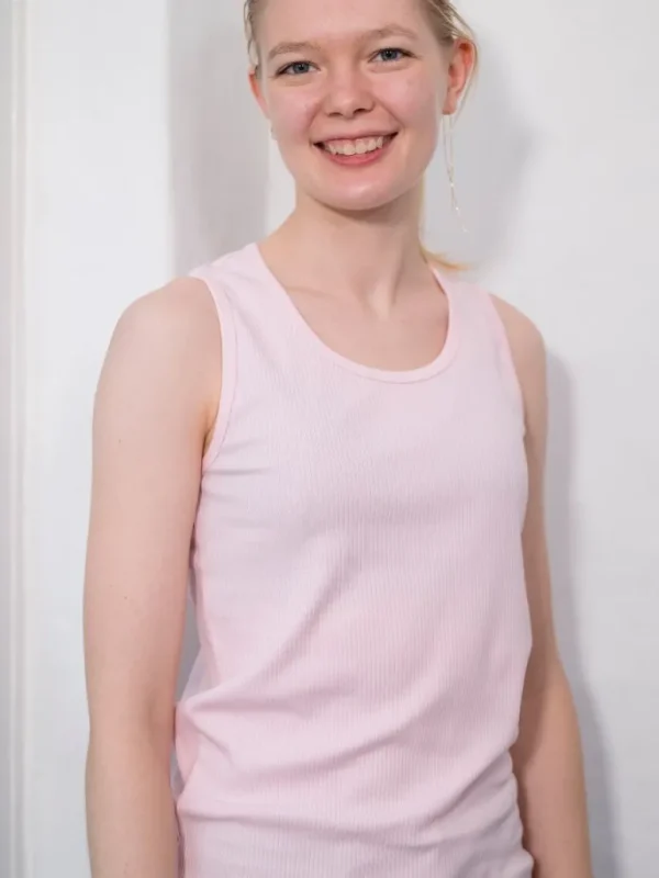 Danefæ ESS - ORGANIC Danallinge Top Baby pink | Dame Undertøj