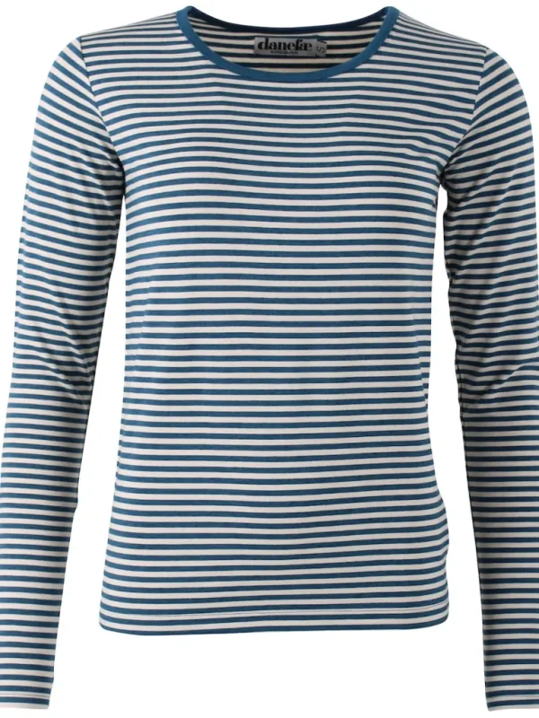 Danefæ ESS - ORGANIC Danepartner LS Stone Blue/Chalk | Dame Bluser