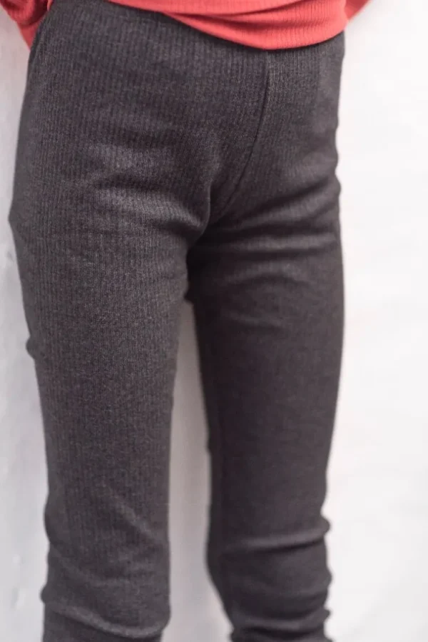 Danefæ ESS - ORGANIC Danesirup Leggings Dark Hthr Grey | Børn Leggings